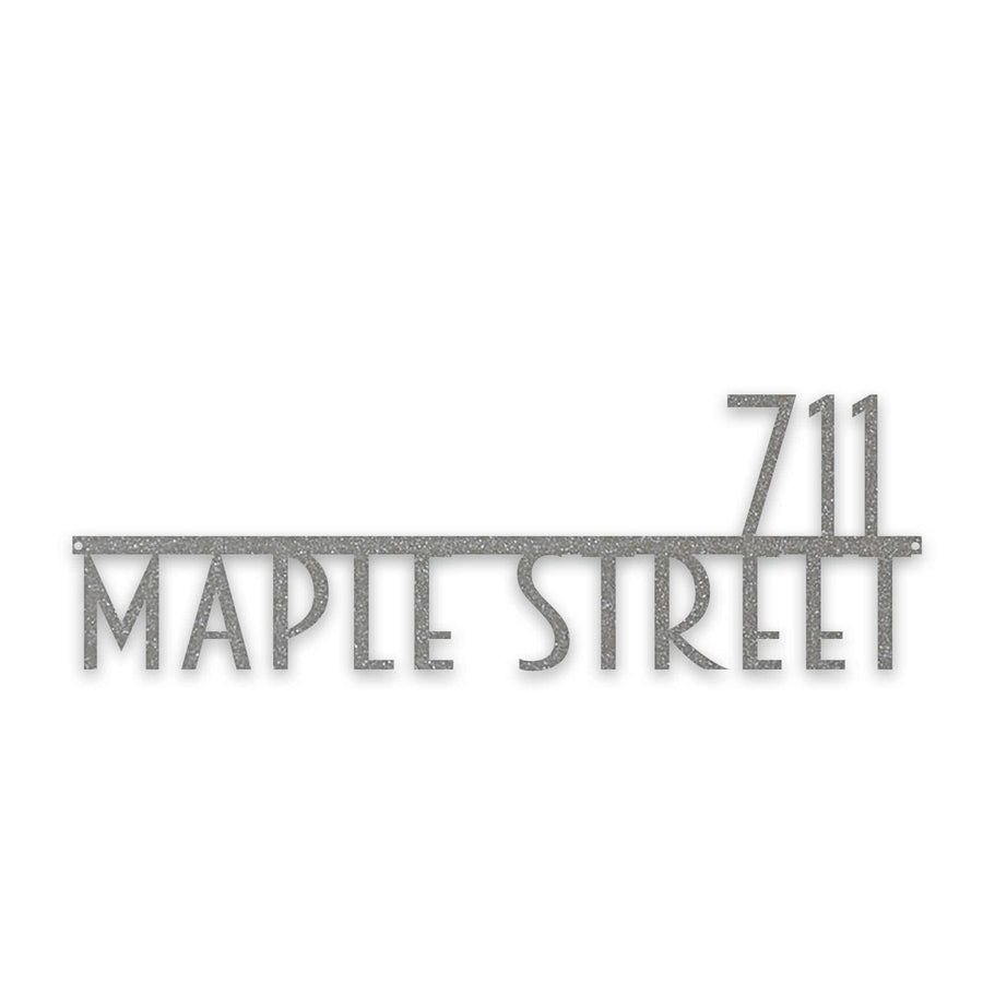 Personalized Modern Deco Address Sign