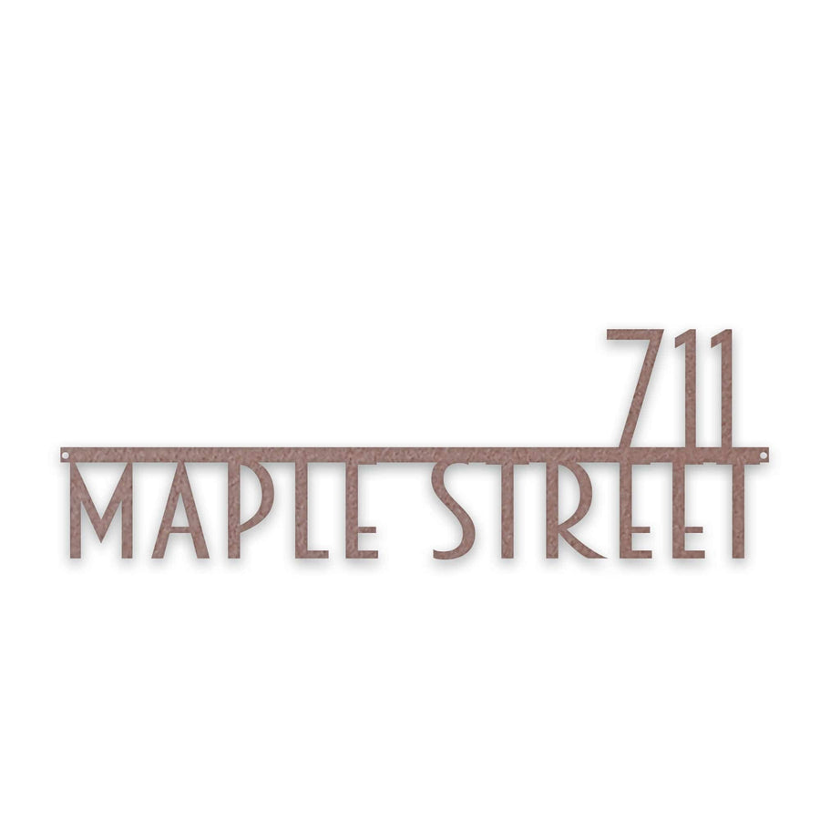 Personalized Modern Deco Address Sign