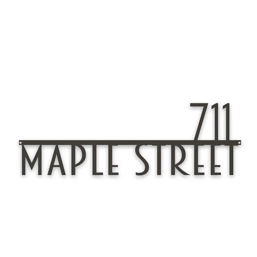 Personalized Modern Deco Address Sign