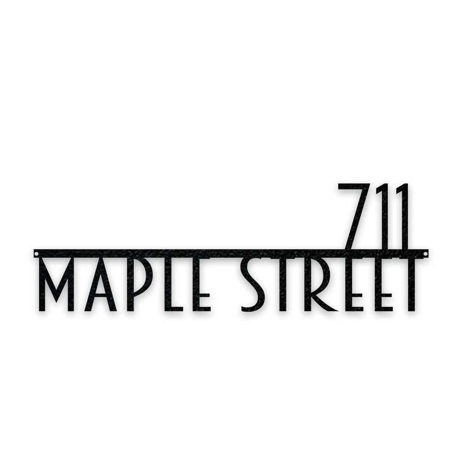 Personalized Modern Deco Address Sign