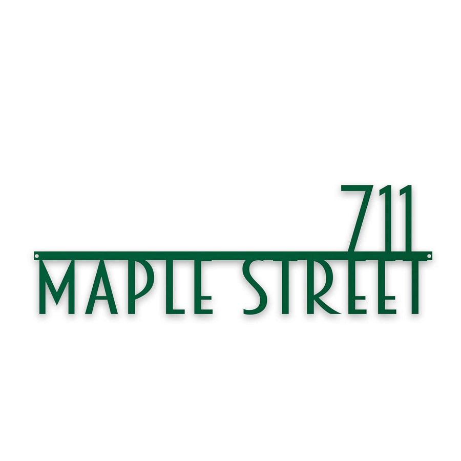Personalized Modern Deco Address Sign