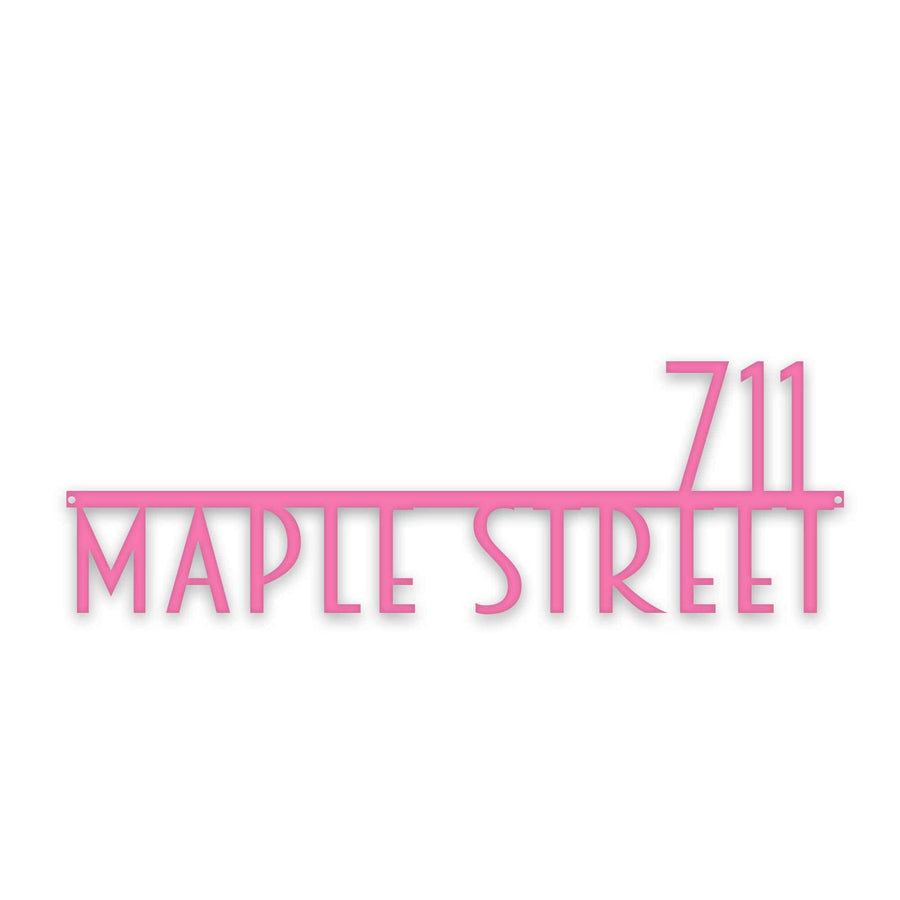 Personalized Modern Deco Address Sign