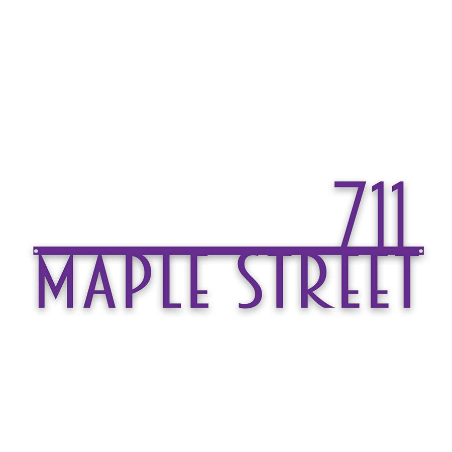 Personalized Modern Deco Address Sign