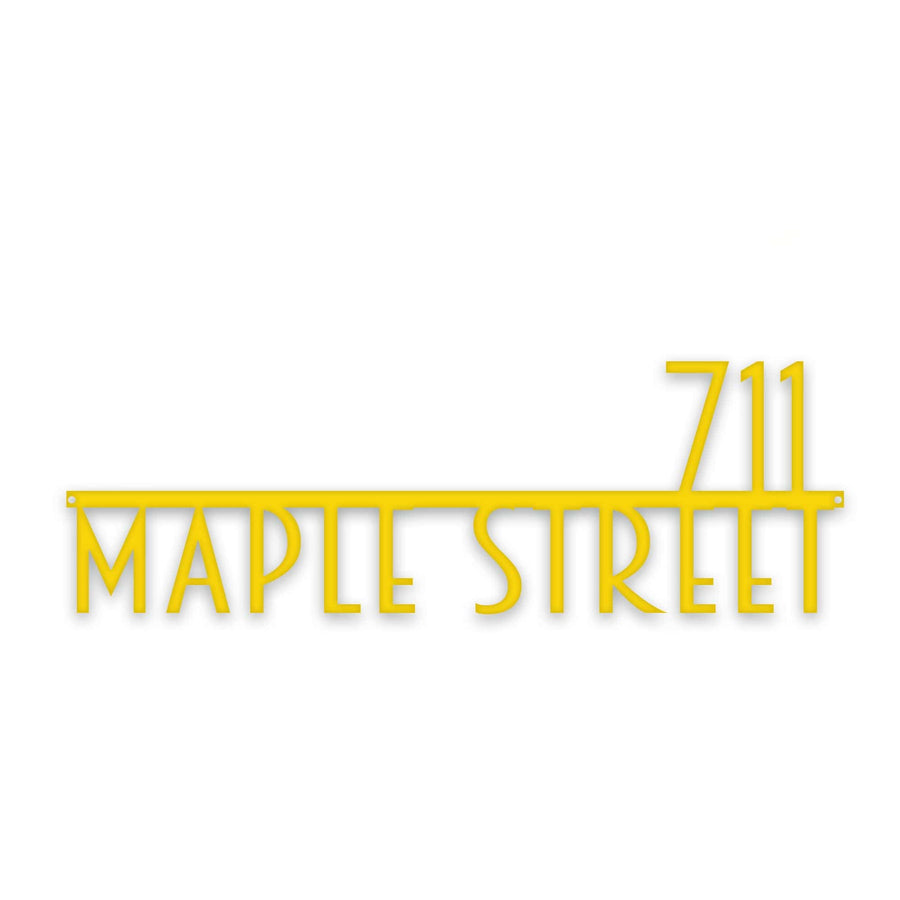 Personalized Modern Deco Address Sign