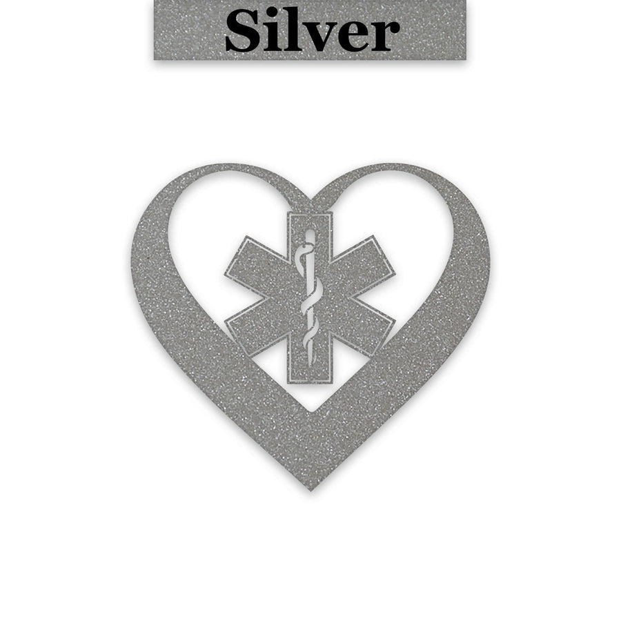 Personalized Paramedic Heart Metal Sign