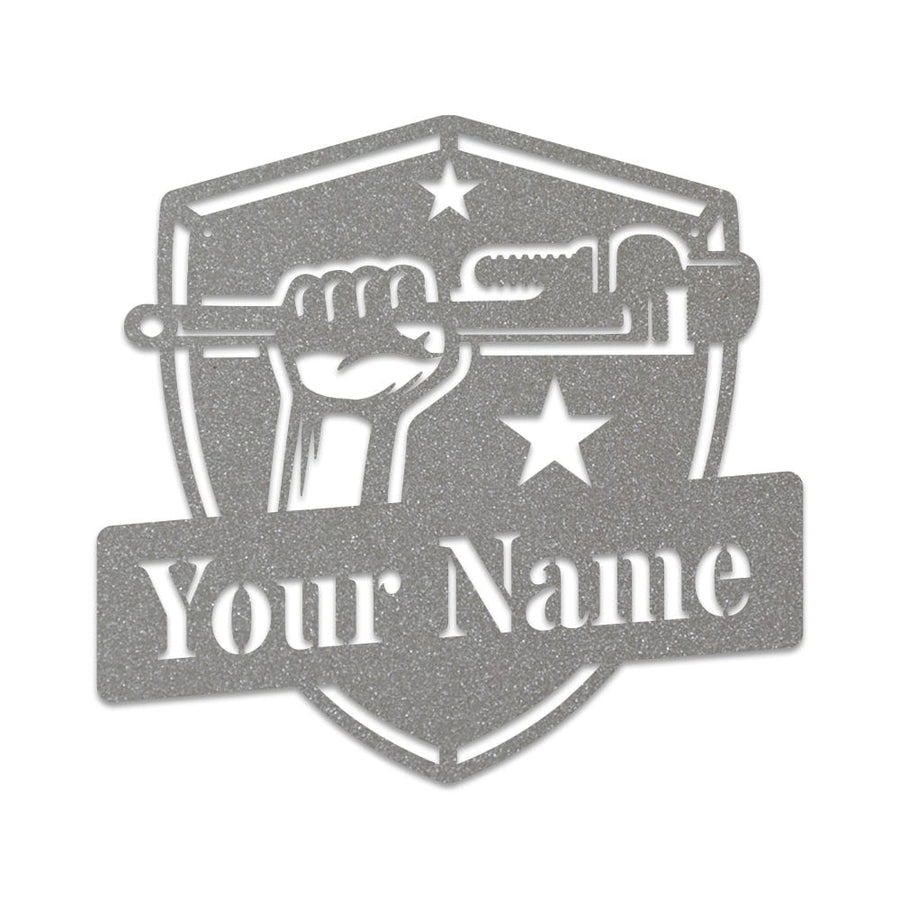 Plumber Custom Metal Sign – Personalized Durable Steel Shop Sign with Powder Coated Finish