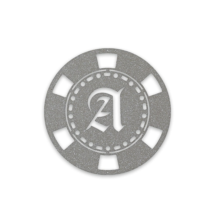 Poker Chip Metal Sign