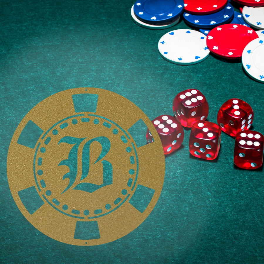 Poker Chip Metal Sign