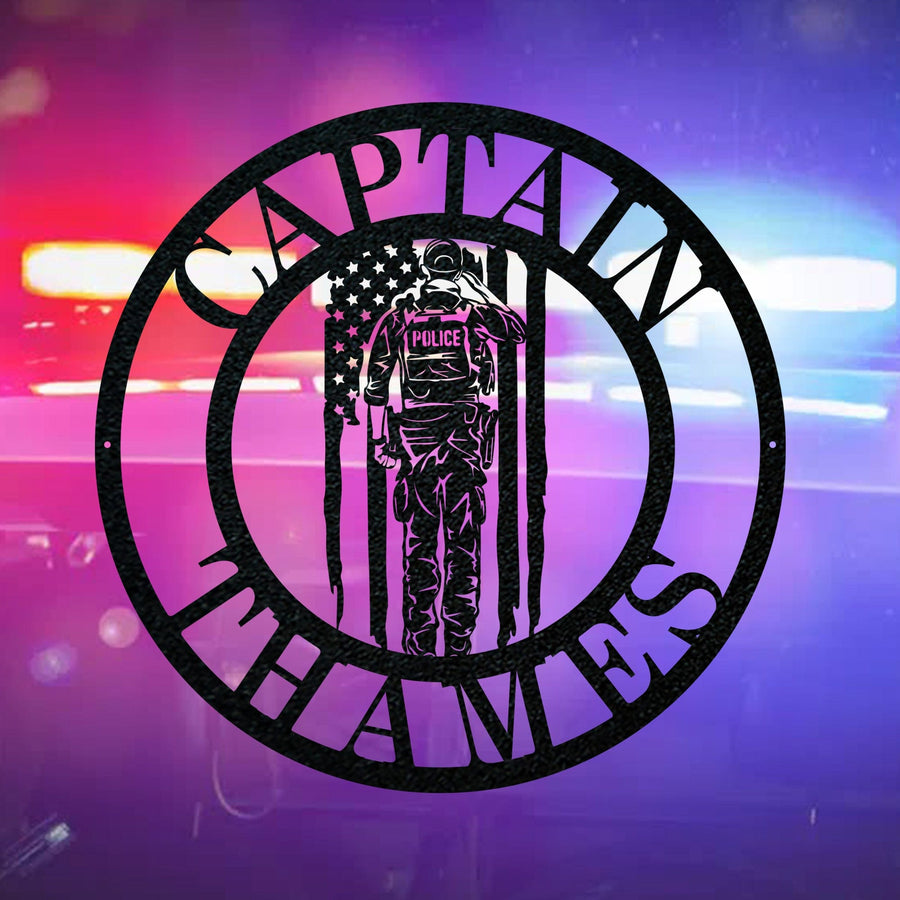 Police Circle Monogram