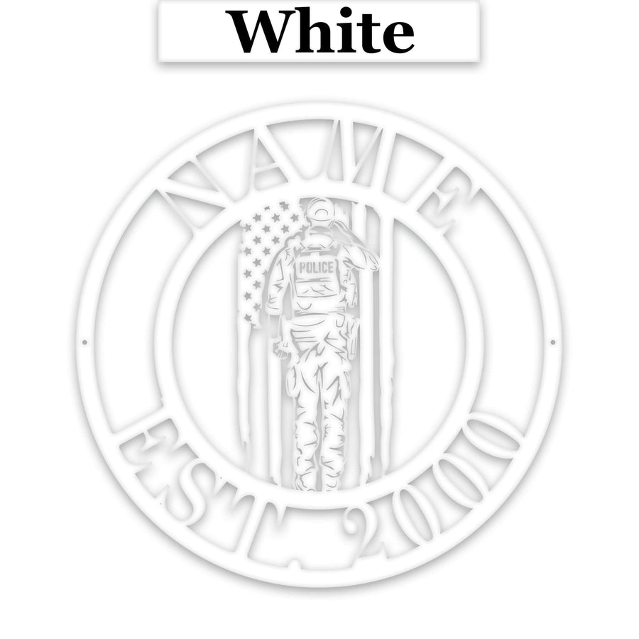 Police Circle Monogram