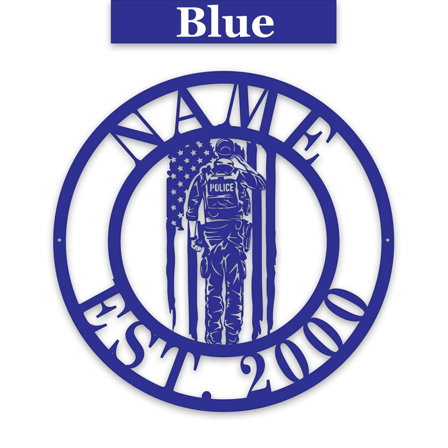 Police Circle Monogram
