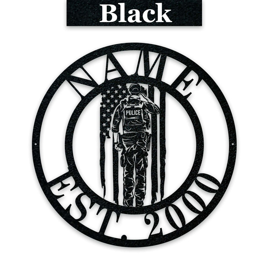 Police Circle Monogram