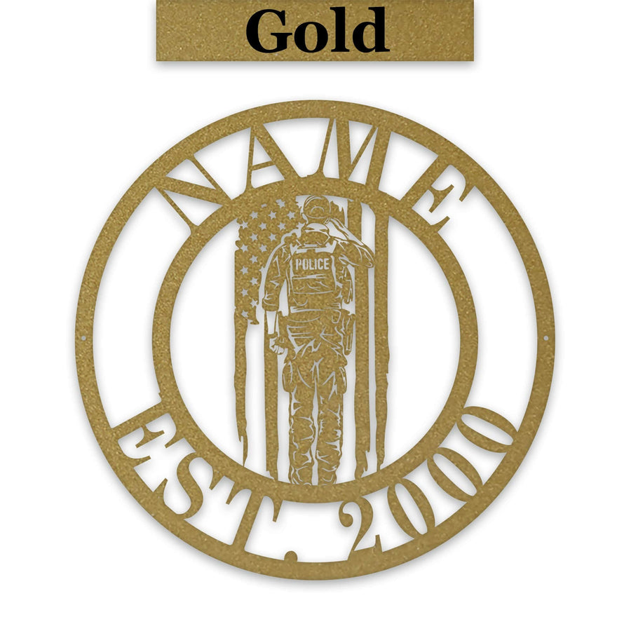Police Circle Monogram