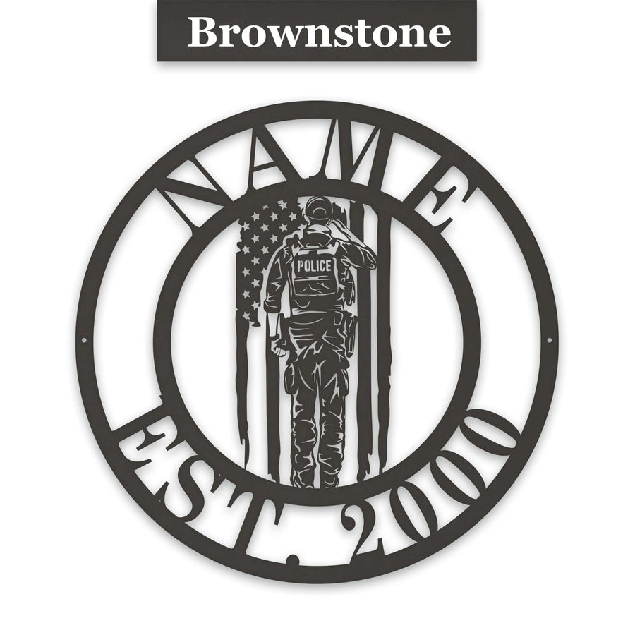 Police Circle Monogram