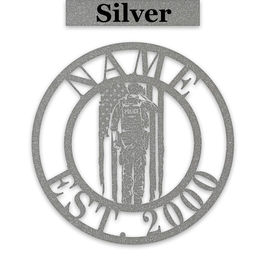 Police Circle Monogram