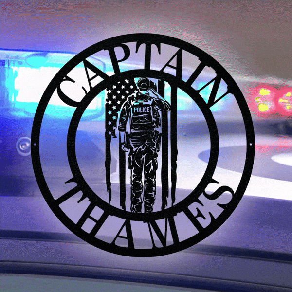 Police Circle Monogram