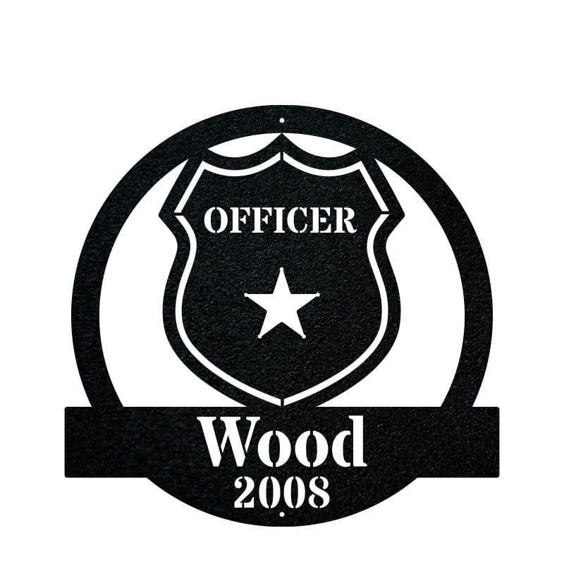 Police Officer Monogram
