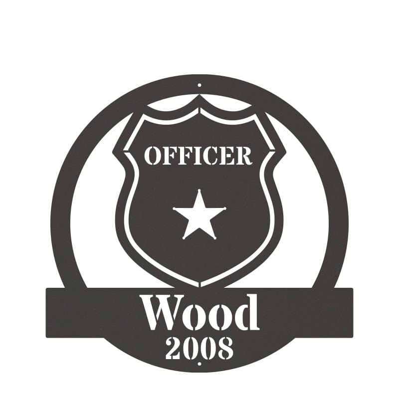 Police Officer Monogram