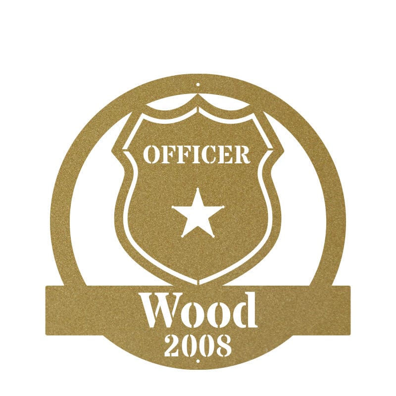 Police Officer Monogram