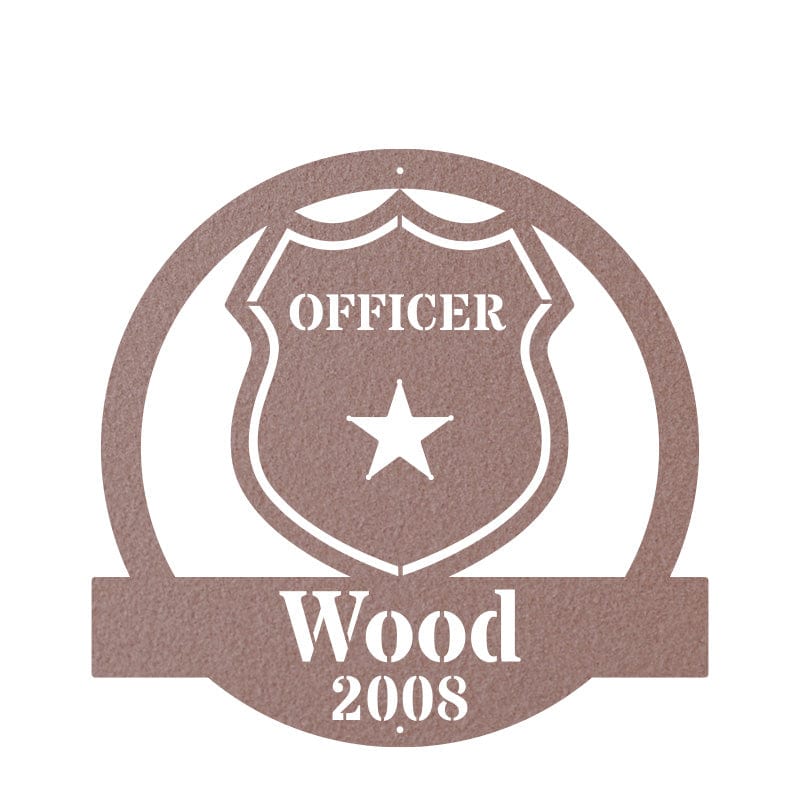 Police Officer Monogram