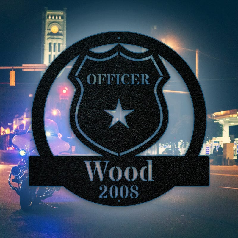 Police Officer Monogram
