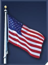 POLY-EX Polyester American Flag — Heavy-Duty Built for High Winds
