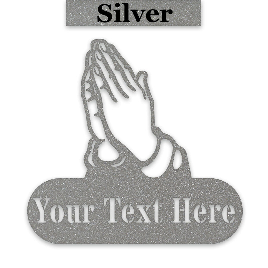 Praying Hands Personalized Religious Monogram
