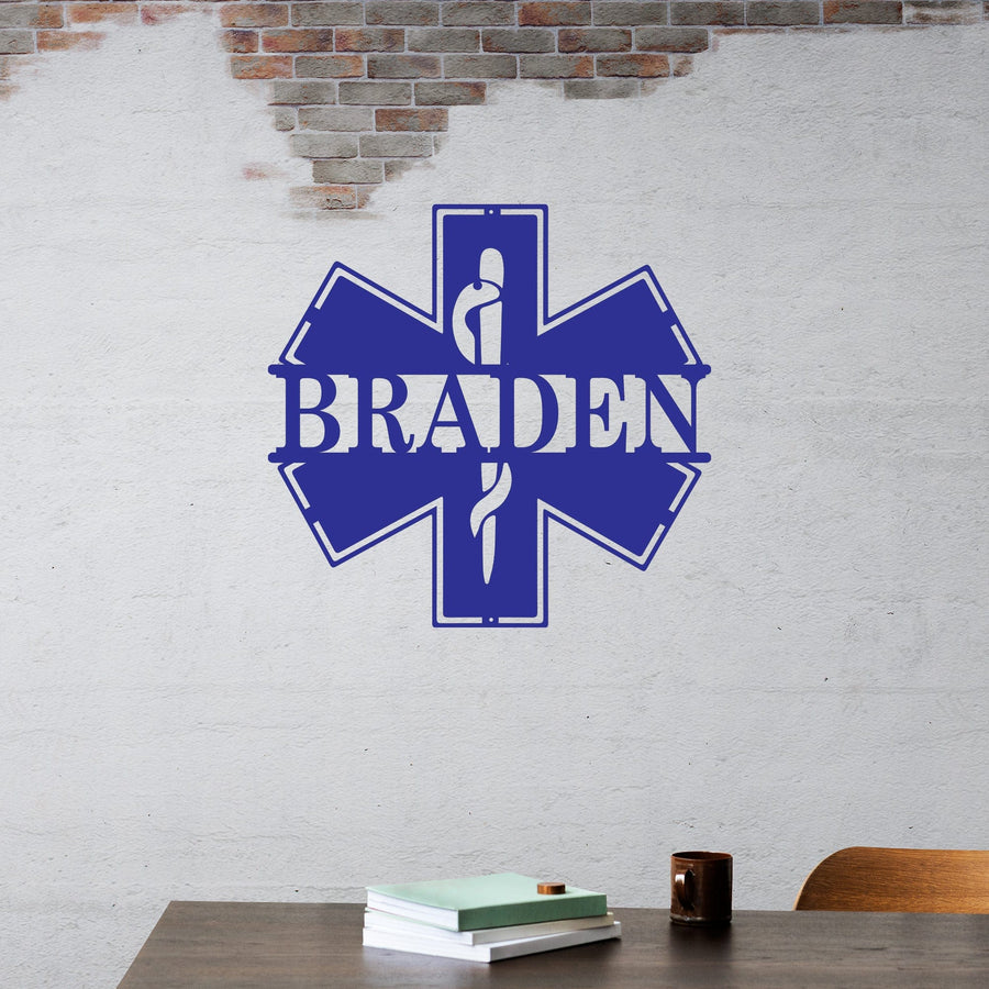 Public Service Personalized EMT Metal Sign