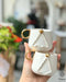 Handcrafted 'Holiday Cheer' Christmas Tree Ceramic Espresso Cup & Saucer Set - 5.4oz Festive Gift for Coffee Lovers