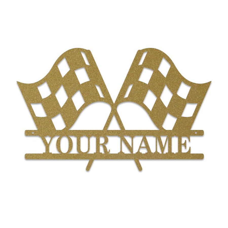 Racing Checkered Flag Monogram