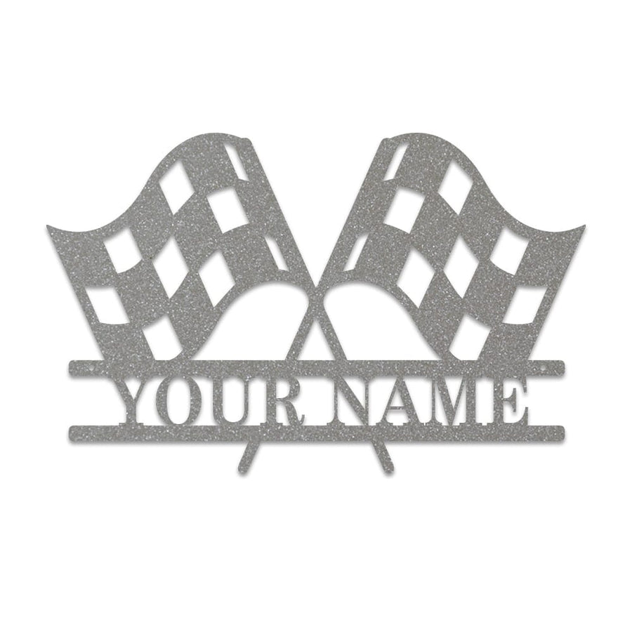 Racing Checkered Flag Monogram
