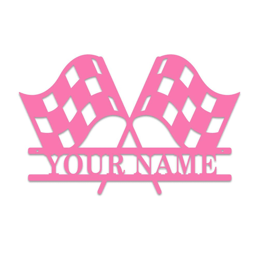Racing Checkered Flag Monogram