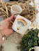 Handmade Rainbow Mug with Gold Heart - Rainbow Coffee Mug - Rainbow Gifts - Rainbow Coffee CupDo you want to add a little bit of color to your life?