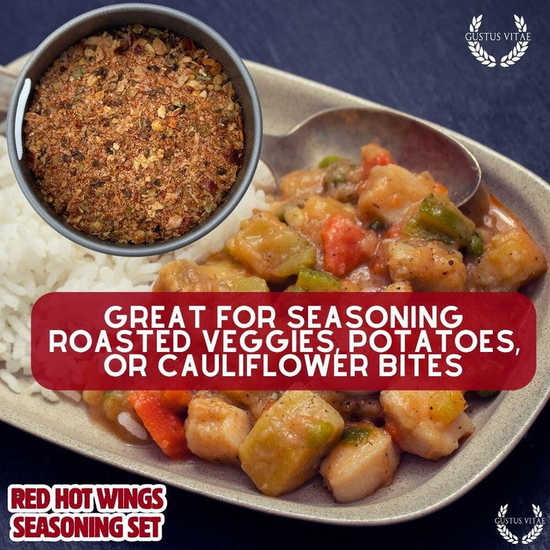 Red Hot Wings Seasoning Set Collections & Gift Sets Gustus Vitae