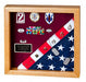 Flag Display Case showcases both the flag and military awards., , The Military Gift Store, 