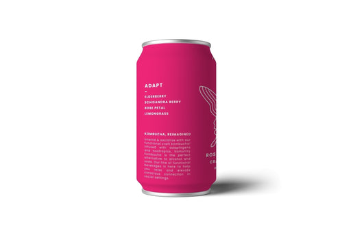 RMBR - Komunity Kombucha "Adapt" Rose Petal Berry Kombucha Cans - 24 x 12oz - Functional Kombucha Beverage | Delivery near me in ... Farm2Me #url#