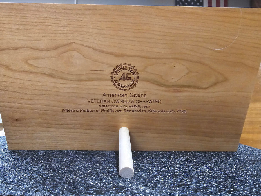 President's Patriots Handcrafted Wooden Desktop Flag – Made by U.S. Veterans