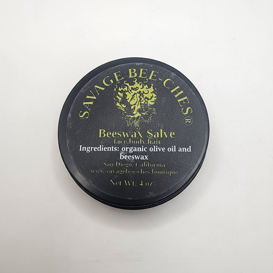 Plain & Simple Beeswax Salve – 4 oz Black Tin