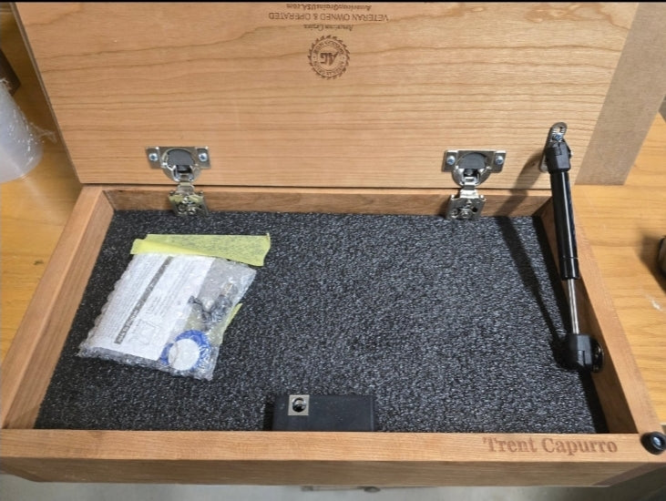 Small Handcrafted Cherry Hardwood Concealment Box – Made by U.S. Veterans