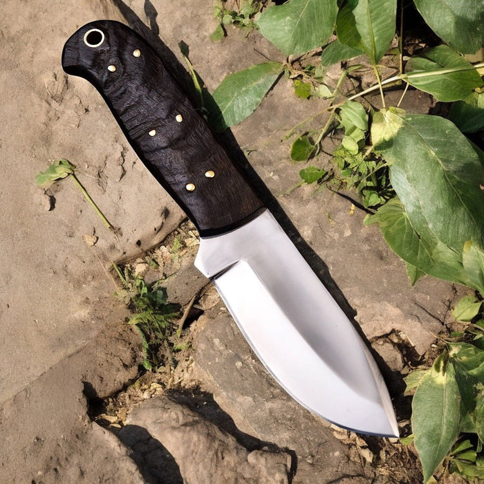Premium Handmade Hunting Knife with Sheep Horn Handle