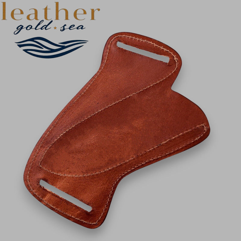 Leather Knife Belt Sheath – Handmade Brown