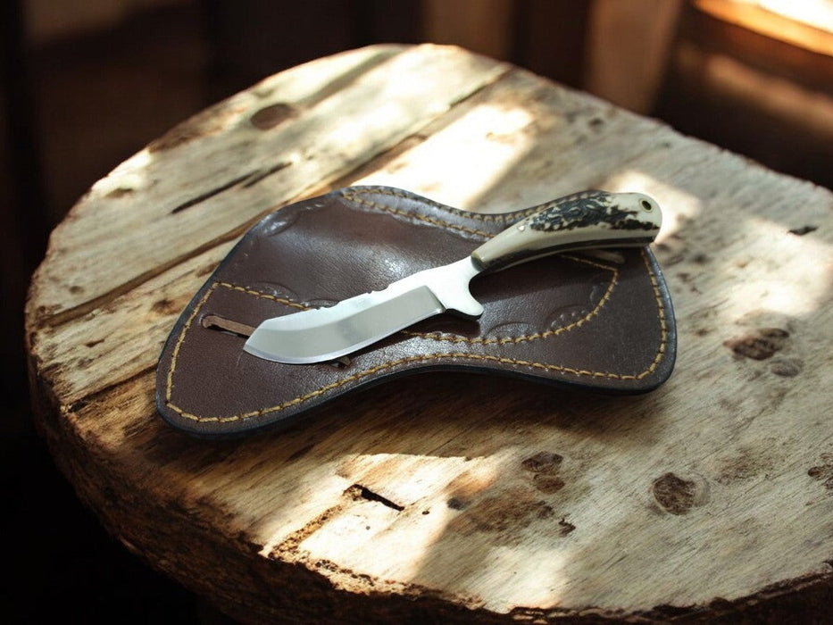 cowboy knives – D2 Steel & Antler Handle