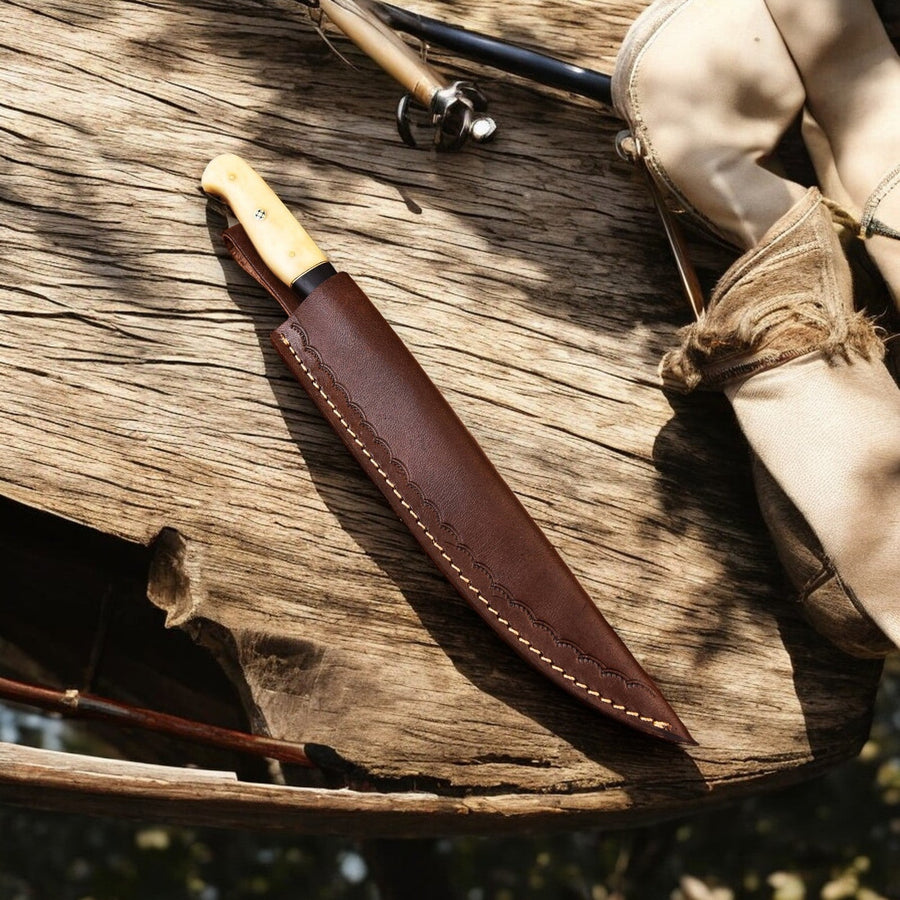 Handmade Damascus Steel Fillet Knife – 6.5" Blade