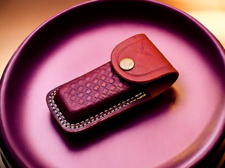 Handmade Stainless Steel Pocket Knife with Exotic Wood