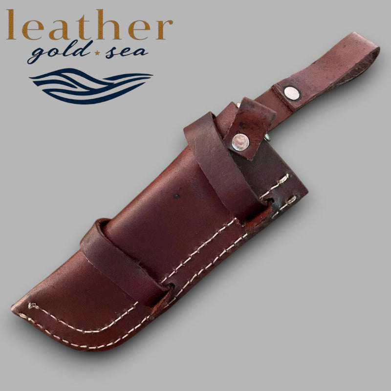 Custom Leather Knife Sheath – Handmade & Durable