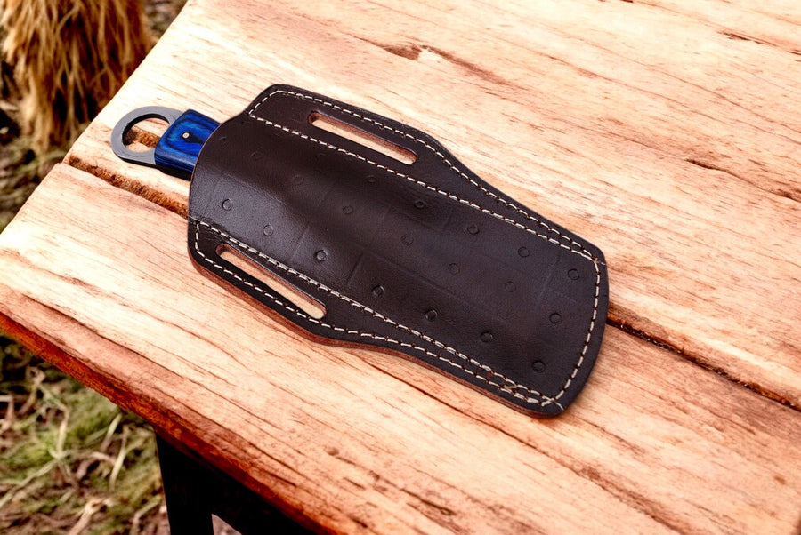 Custom Handmade Bull Cutter Knife – 8.5" File Steel Blade