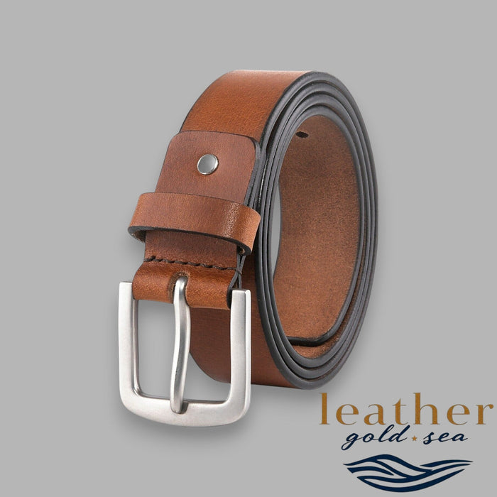 Brown Leather Belts for men - Genuine Leather