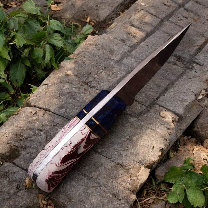 Custom Handmade Hunting Knife – High-Carbon Steel Blade