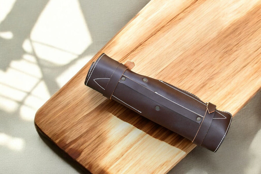 Handmade Damascus Kitchen Knives Set – Epoxy Resin Handles