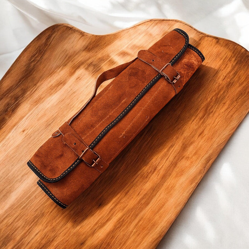 Handmade Damascus Kitchen Knives Set – Buffalo Horn Handle